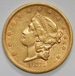 (Rare) 1876-S Gold $20 Liberty Head