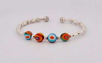 Colorful Ball Cuff Bracelet