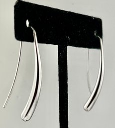 Silver Curve Earrings