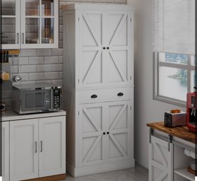 **Brand New** AOXUN Contemporary/Modern White Pantry