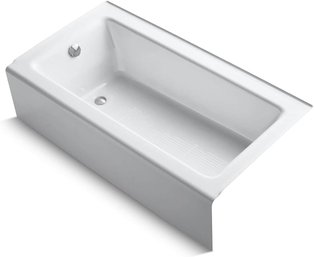 **Brand New**  CAST IRON KOHLER  Bellwether 60-In X 32-In Soaking Bathtub With Left-Hand Drain In White