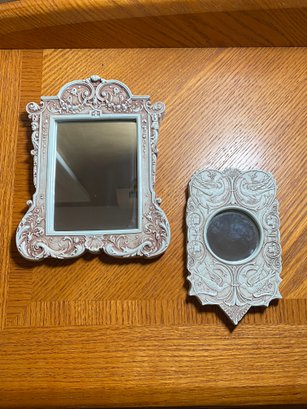 Two Small Vintage Hanging Mirrors