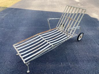 Vintage Metal Chaise Lounge
