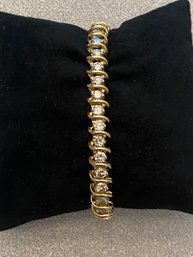 $9500 Appraisal - Gorgeous 5.4  Carat Diamond & 14k Yellow Gold Tennis Bracelet