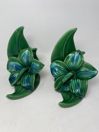 Royal Haeger Lily Bookends S4