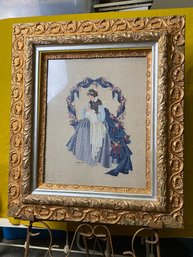 Needlework In Ornate Frame