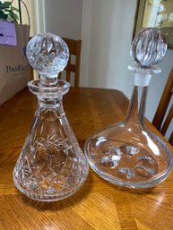 2 Decanters - 1 Orrefors