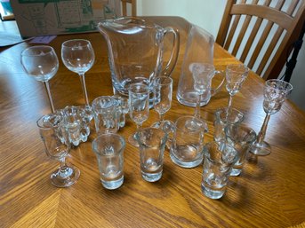 Glassware - Cordials, Shot Glasses, Pitchers