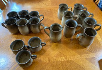 Denby Mugs And Saucers
