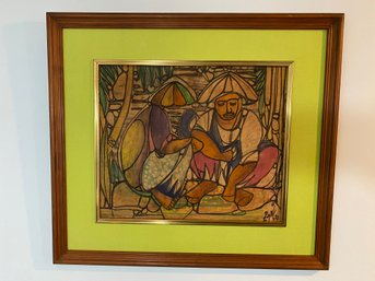 Framed Indonesian Batik