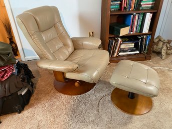 Reclining Leather Chair And Ottoman LOFT