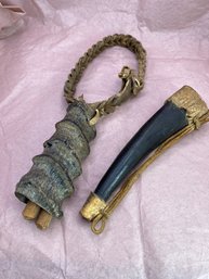 Two Pieces Made From Horn