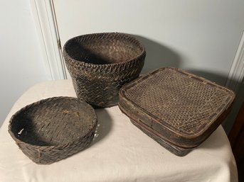 Three Baskets From The Philippines (LOFT)