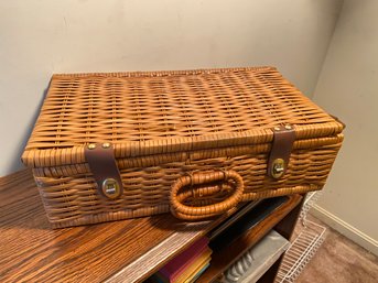 Small Wicker Suitcase