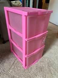 Pink Plastic Drawers
