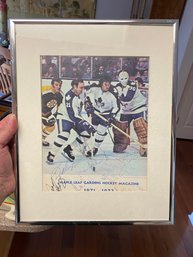 Maple Leaf Hockey Magazine Signed Photo