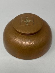 Arts And Crafts Copper Inkwell