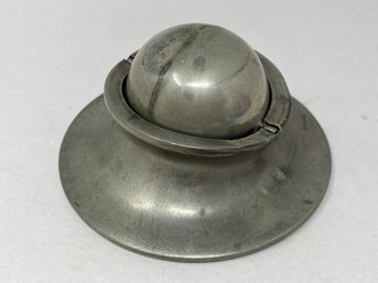 Pewter Inkwell