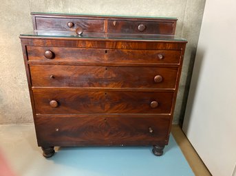 Flame Mahogany Chest Of Drawers