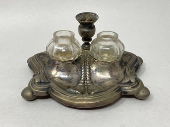 Antique Inkwell Possibly Sterling