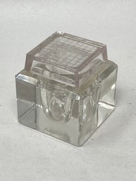 Glass Inkwell With Cover