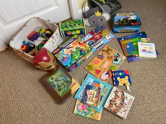 Kids Book, Toy And Puzzle Lot
