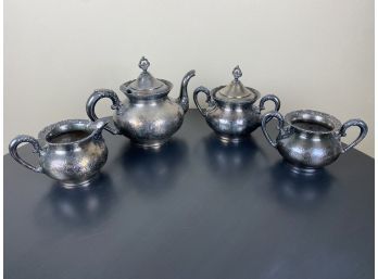 Antique Silver Plated Tea Set