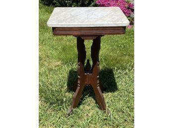 Antique Eastlake Marble Top Table