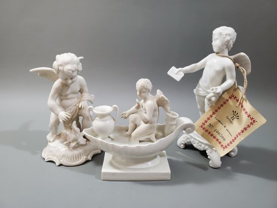 Richard Ginori Italian Porcelain Putti And Angel Groups