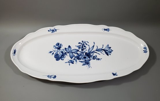 Oversized Meissen Platter Early 20th Century In Classic Blue