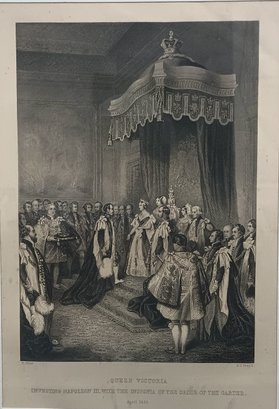 Queen Victoria Investing Napoleon III