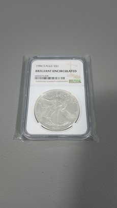 1995 Eagle Silver Dollar Slabbed NGC