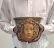 Terracotta Medusa Head Vase