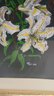 After Murial White Tiger Lily Acrylic Painting 1988