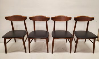Mid-Century Modern Chairs Set Of Four Labeled