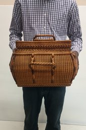 Wicker Picnic Basket Vintage