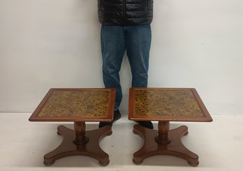 Pair Of Mid-Century Heritage End Tables