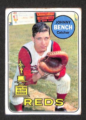 1969 Topps:  Johnny Bench {Rookie Card}