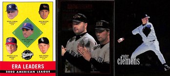 2000 & 2001 Topps & 2001 Upper Deck:  Roger Clemens