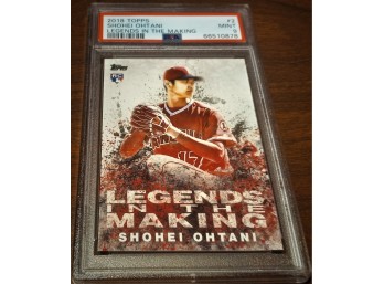 Shohei Ohtani:  PSA Mint '9' - Legends In The Making {Rookie Card}