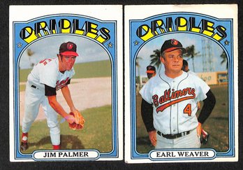 1972 Topps:  Jim Palmer & Earl Weaver