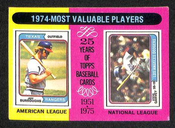 Topps 1975:  Most Valuable Players {Jeff Burroughs & Steve Garvey}
