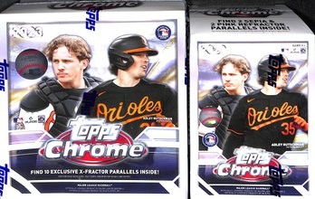 2023 Topps Chrome:  2 Box Lot - 1 Each Blaster & Mega Box