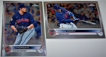 2022 Topps Chrome:  Eli Morgan & Curtis Terry {2-Card Rookie Lot}