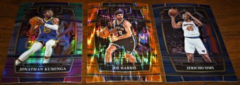 2021-22 Panini Select Basketball:  Jonathan Kuminga (RC), Joe Harris & Jericho Sims (RC)