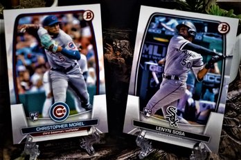 2023 Bowman Chrome:  JJ Bleday & Jordan Groshans {2-Card 'Rookie' Lot}