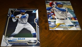 2018 Topps & 2021 Bowman Chrome:  Jorge Soler