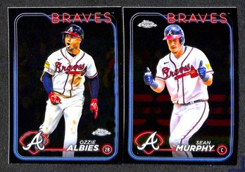 2024 Topps Chrome: Ozzie Albies & Sean Murphy {2-Card Lot}