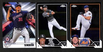 2018 Bowman's Best & 2023 Topps Chrome:  Max Scherzer & Tim Anderson {3-Card Lot}