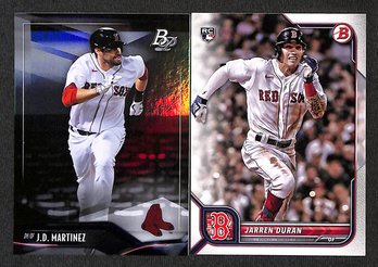 2021 Bowman Platinum & 2022 Bowman:  J.D. Martinez & Jarren Durran {RC}